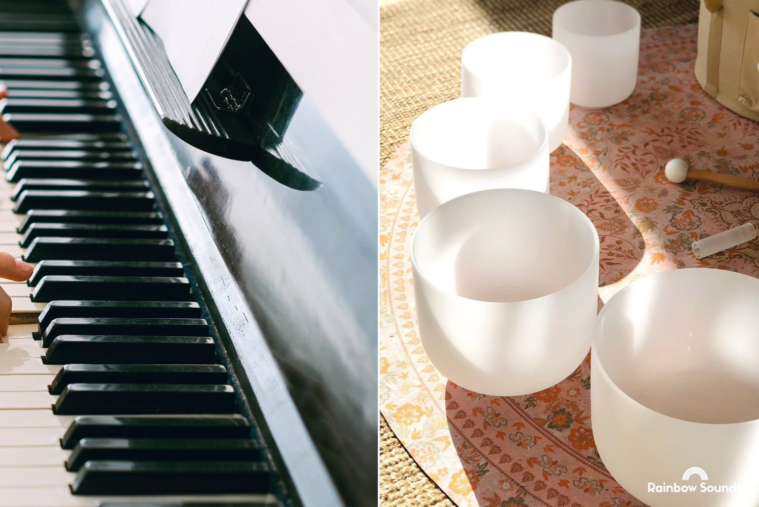 Musical Notes Explained: Crystal Bowls vs Piano