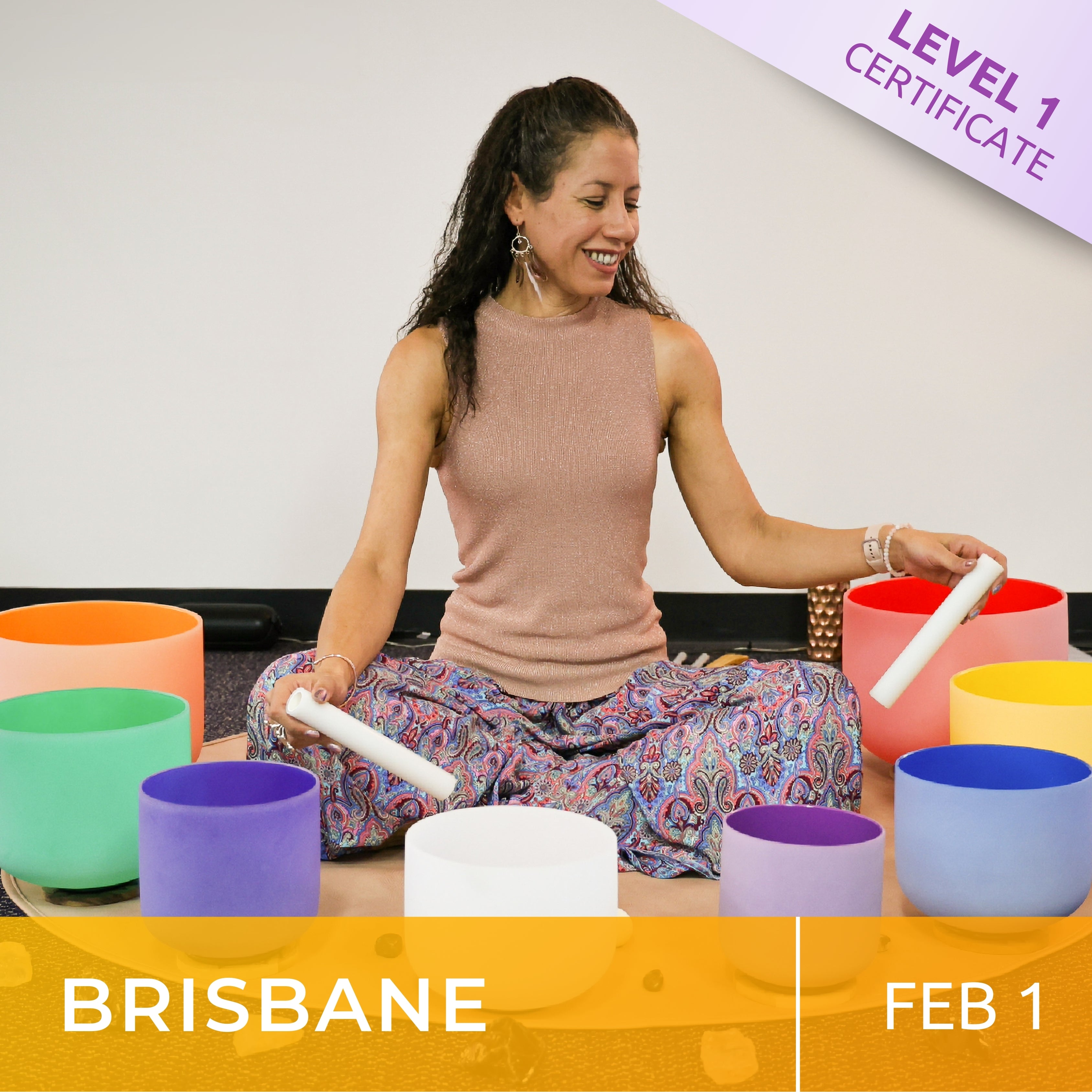 BRISBANE | Feb 1 | Level 1 Crystal Bowls Certificate | Half Day Class