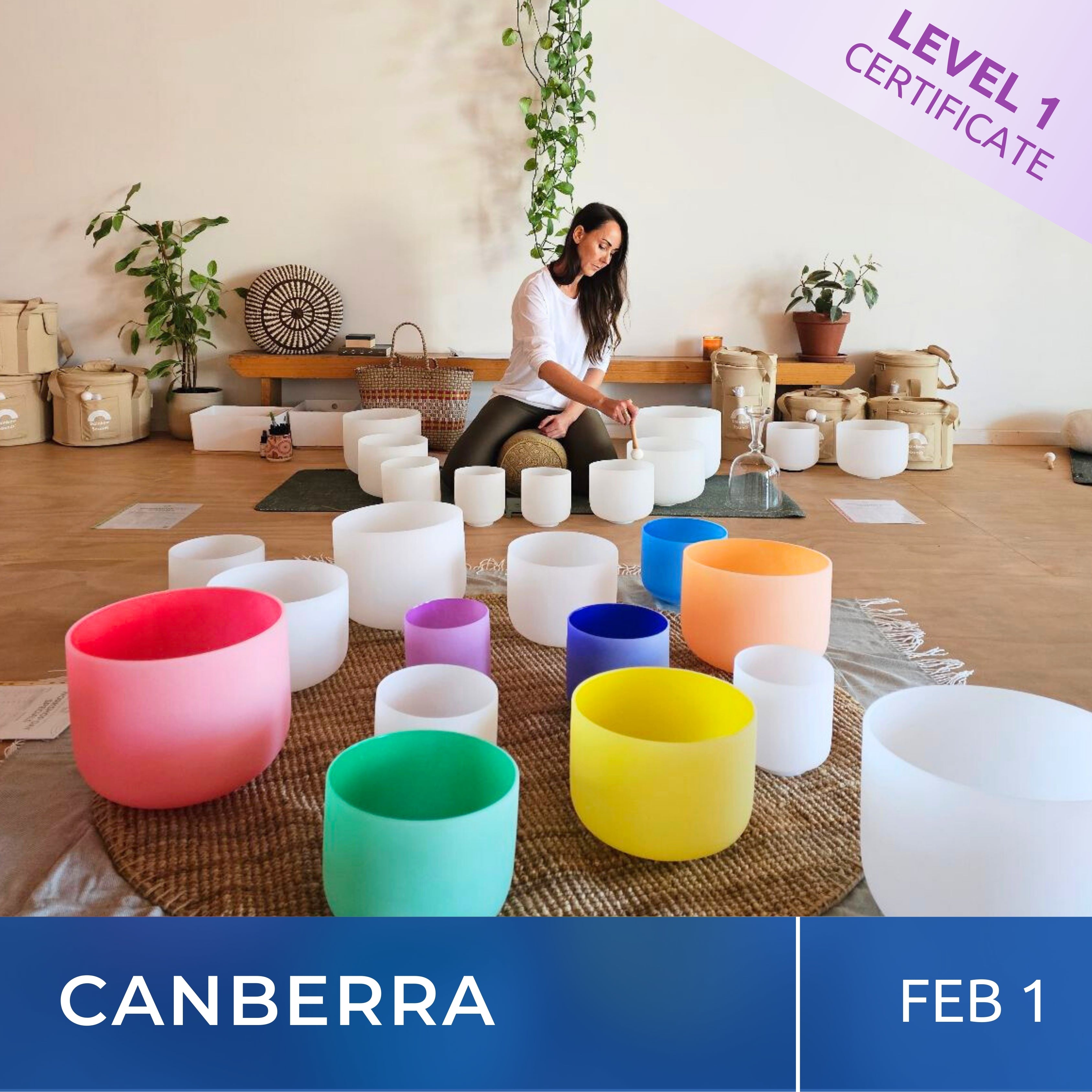 CANBERRA | Feb 1 | Level 1 Crystal Bowls Certificate | Half Day Class