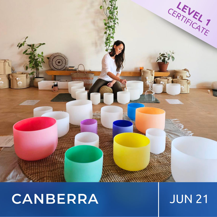 CANBERRA | Jun 21 | Level 1 Crystal Bowls Certificate | Half Day Class