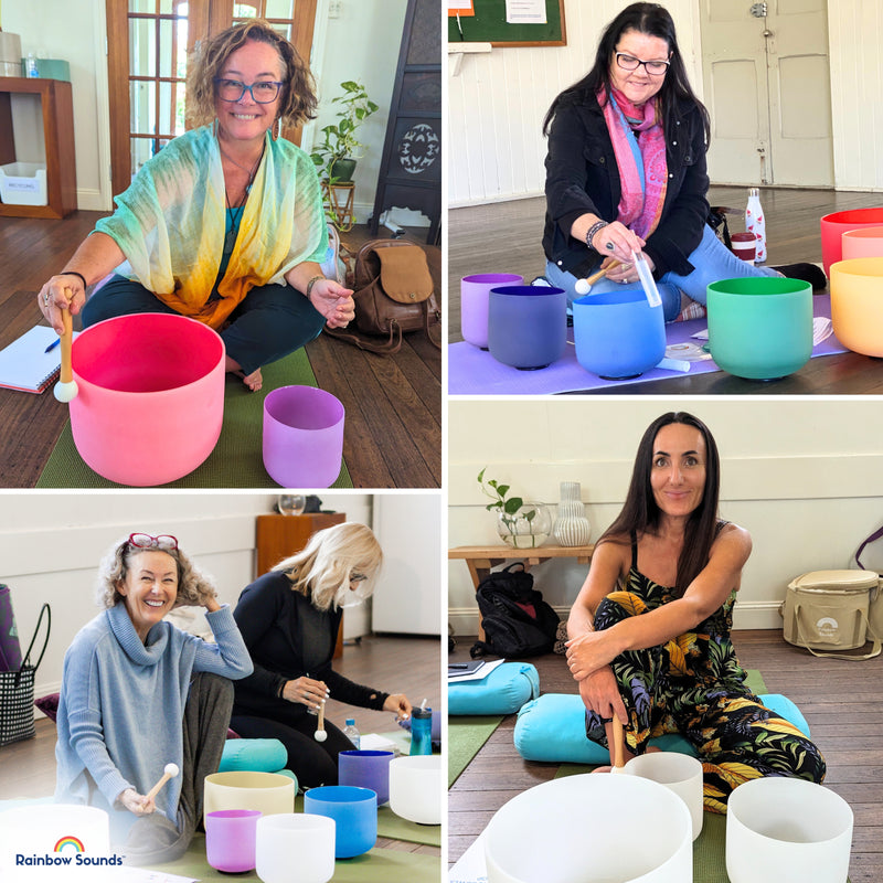 Crystal Singing Bowls Class Students