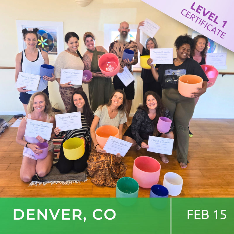 DENVER, COLORADO | Feb 15 | Level 1 Crystal Bowls Certificate | Half Day Class