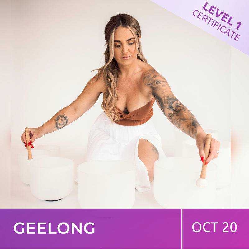 GEELONG | Oct 20 | Level 1 Crystal Bowls Certificate | Half Day Class