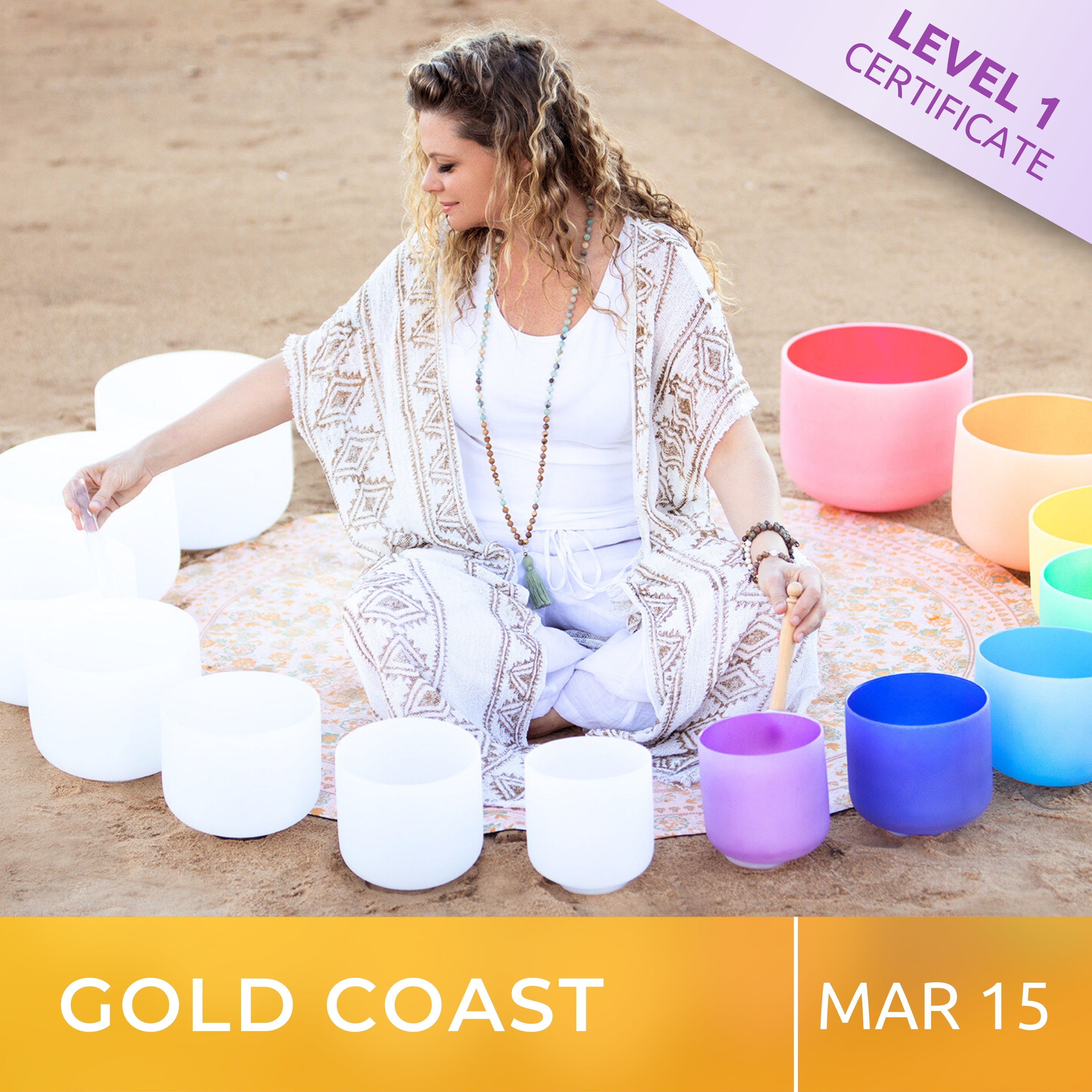 GOLD COAST | Mar 15 | Level 1 Crystal Bowls Certificate | Half Day Class