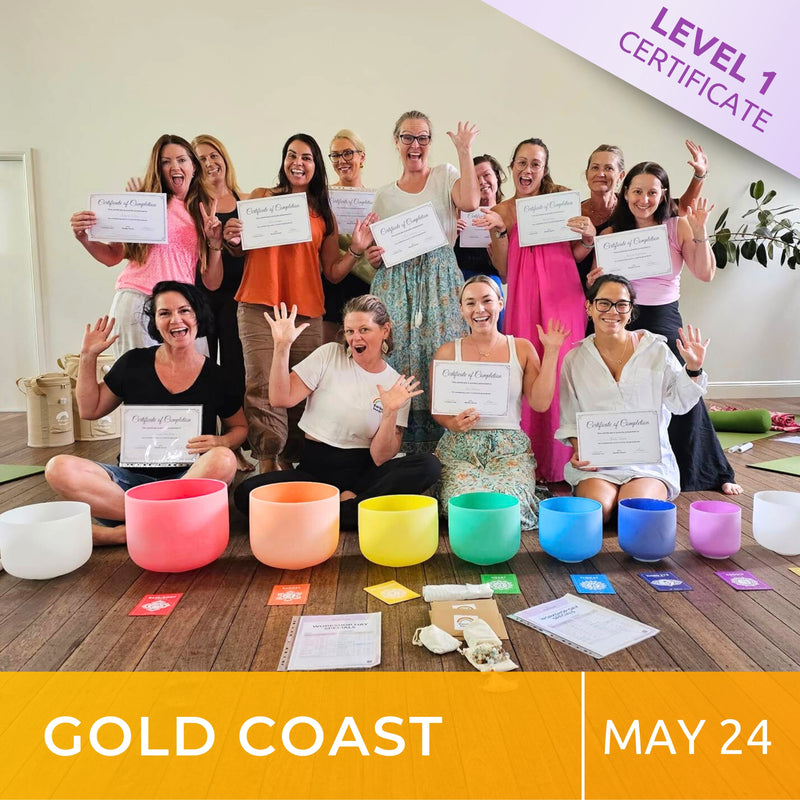 GOLD COAST (NORTH) | May 24 | Level 1 Crystal Bowls Certificate | Half Day Class