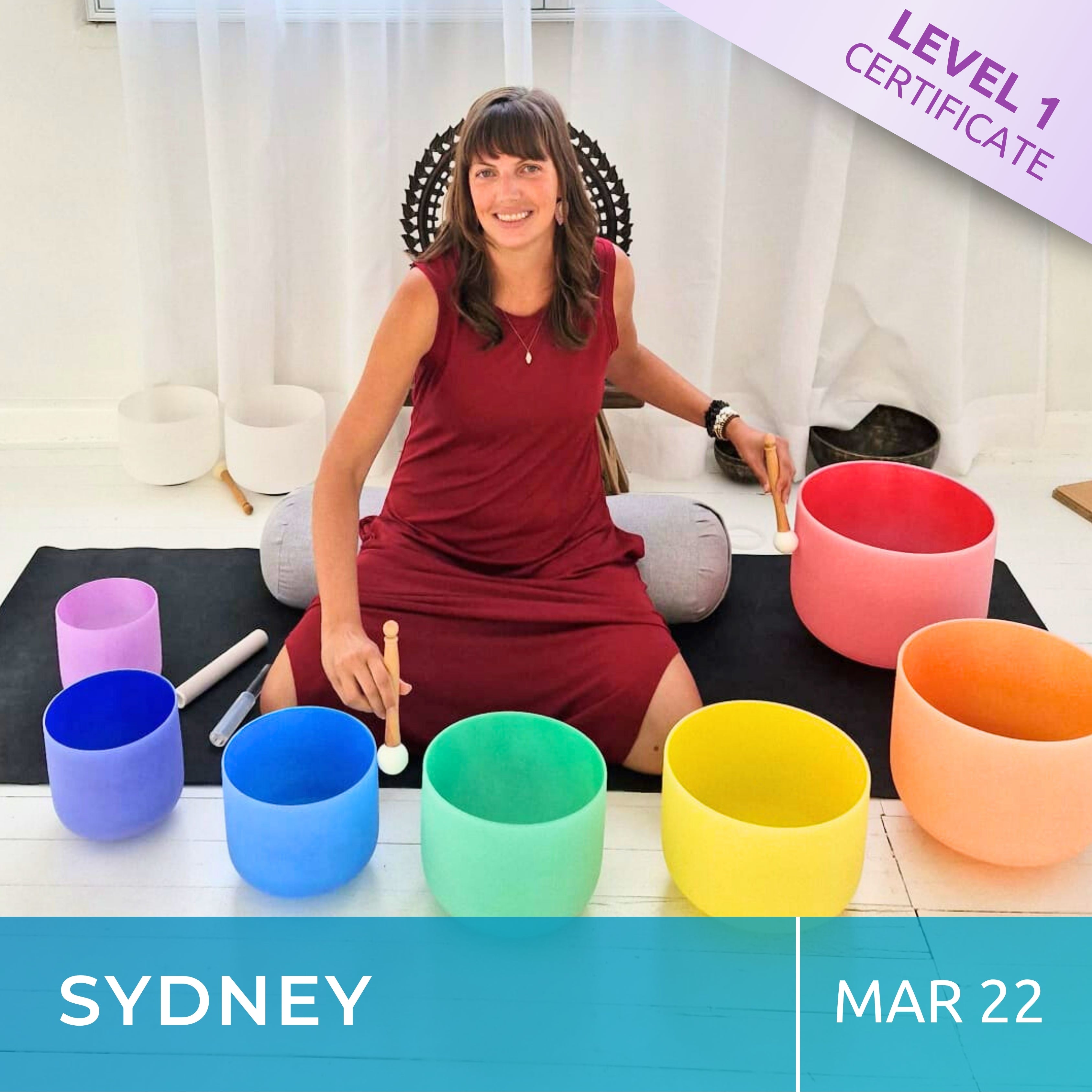 SYDNEY | Mar 22 | Level 1 Crystal Bowls Certificate | Half Day Class