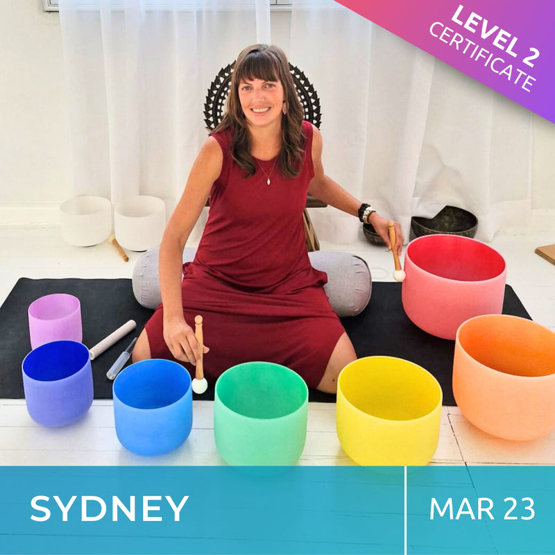 SYDNEY | Mar 23 | Level 2 Crystal Bowls Certificate | Half Day Class