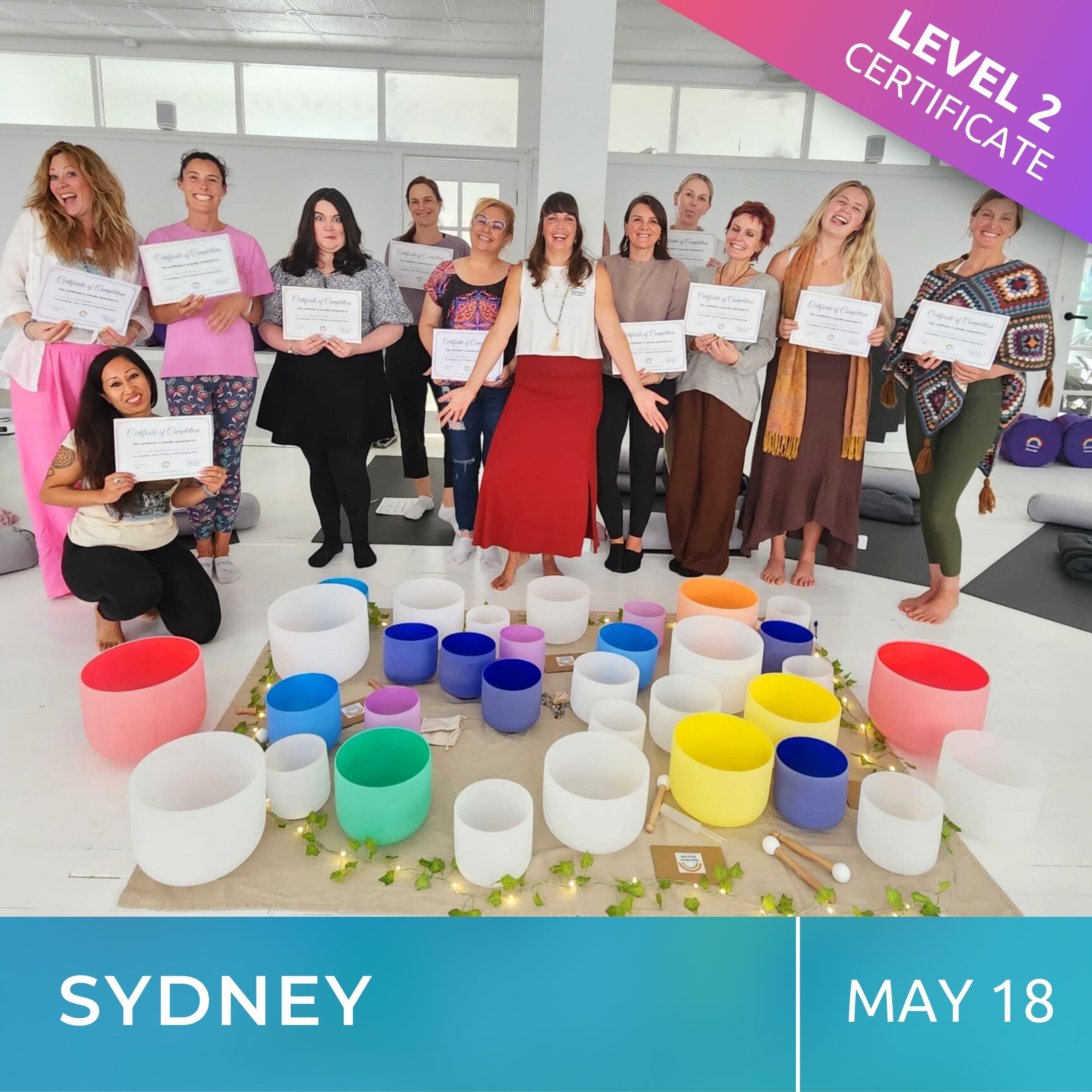 SYDNEY | May 18 | Level 2 Crystal Bowls Certificate | Half Day Class