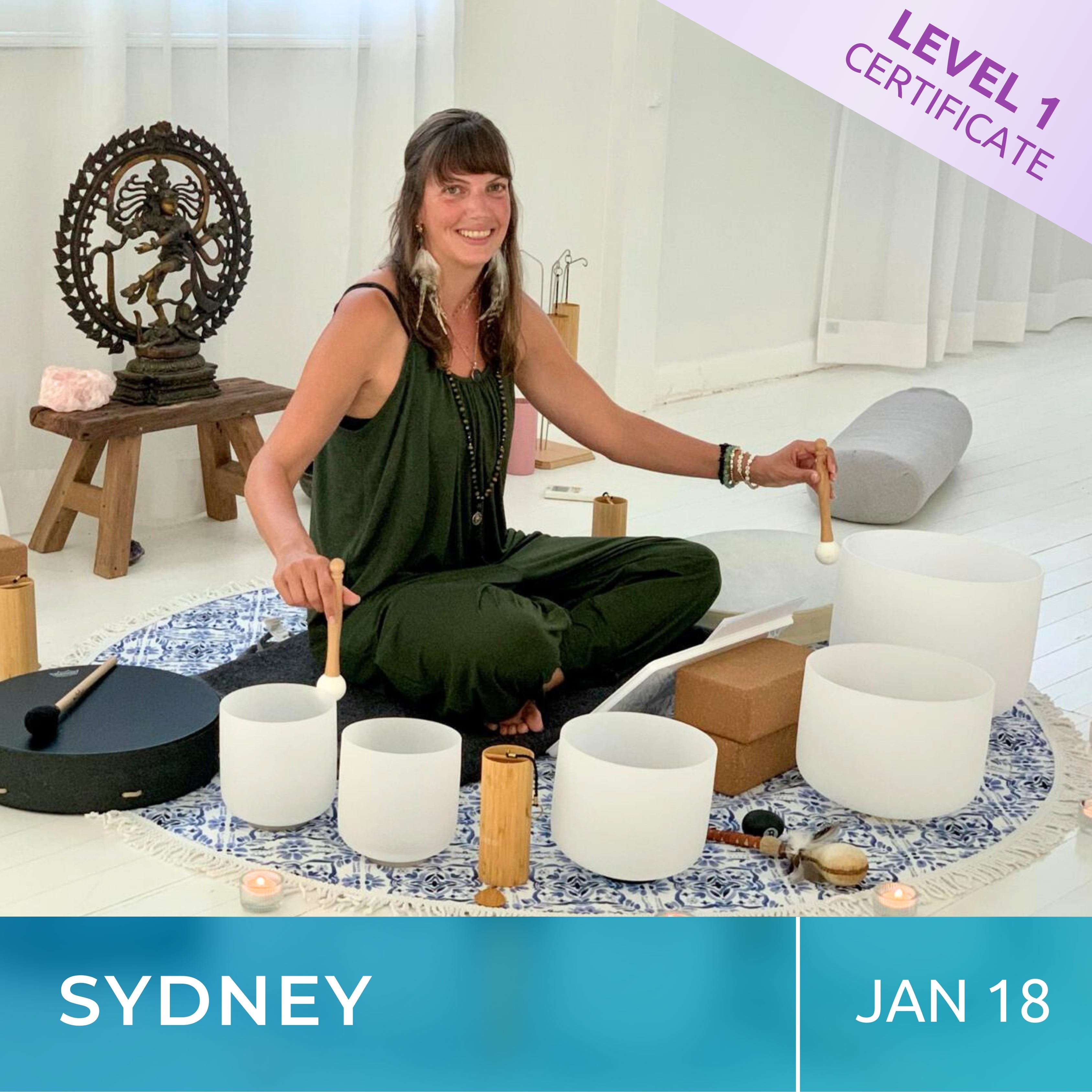 SYDNEY | Jan 18 | Level 1 Crystal Bowls Certificate | Half Day Class