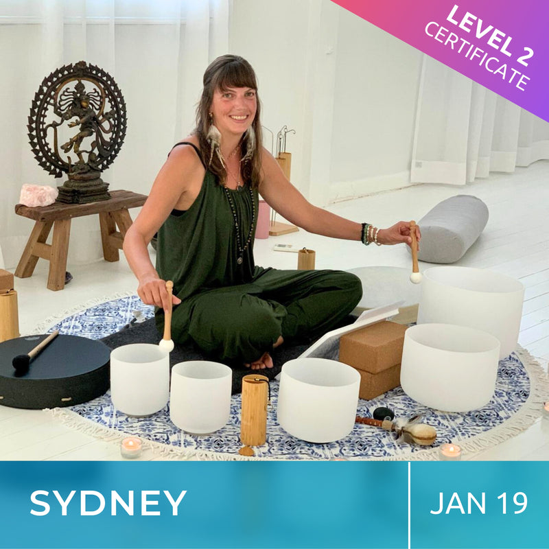 SYDNEY | Jan 19 | Level 2 Crystal Bowls Certificate | Half Day Class