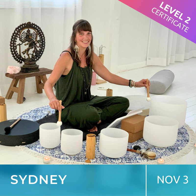 SYDNEY | Nov 3 | Level 2 Crystal Bowls Certificate | Half Day Class