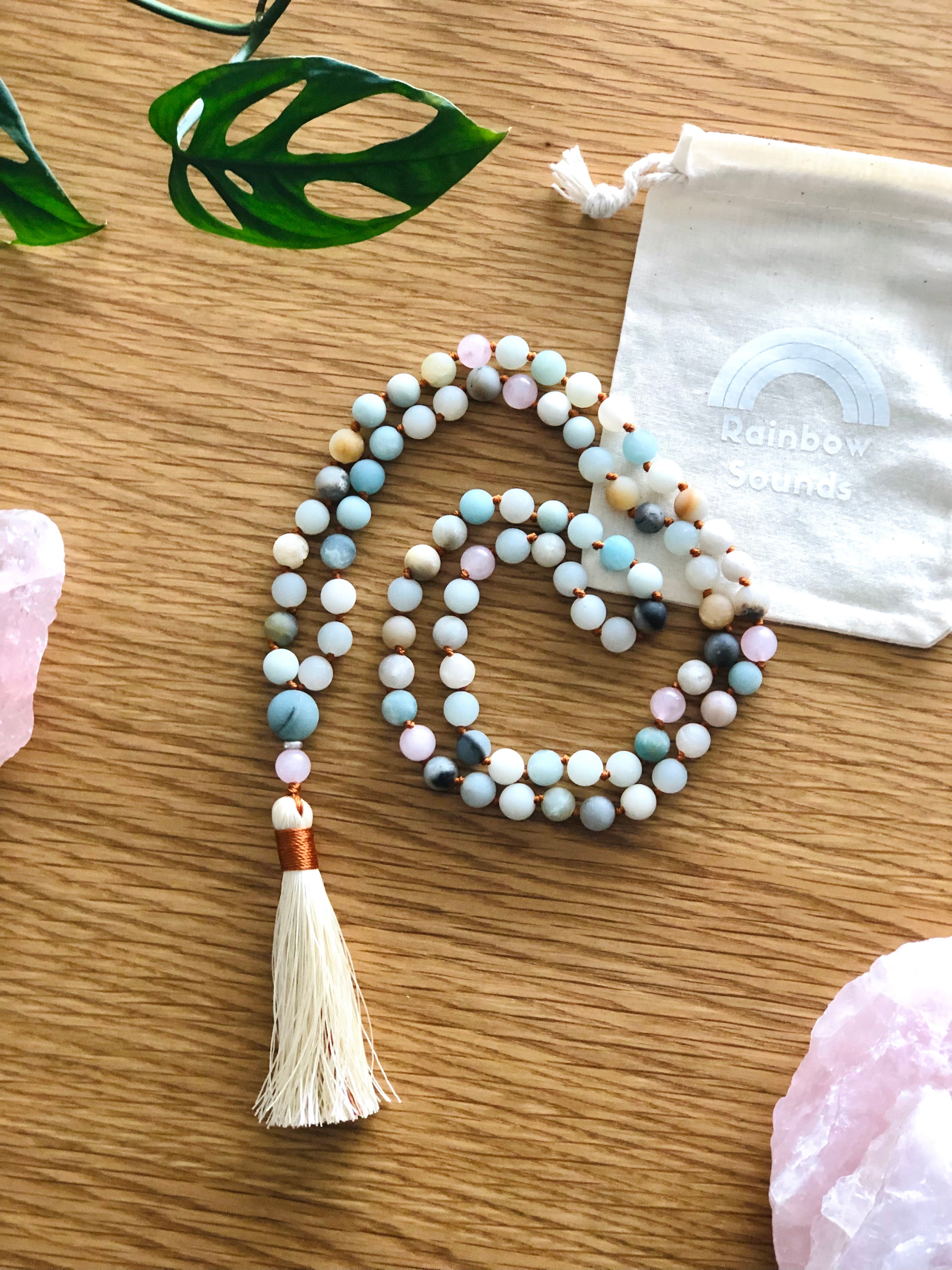 Self-Love Mala Beads for Mantra Meditation