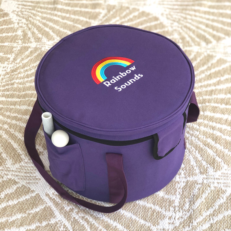 12" Purple Carry Bag w/ Nesting Pouches (holds set of 4 Rainbow Sounds bowls)