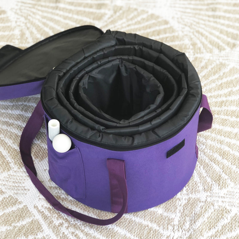 12" Purple Carry Bag w/ Nesting Pouches (holds set of 4 Rainbow Sounds bowls)