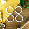 White o rings for crystal singing bowls australia - Pack of 4